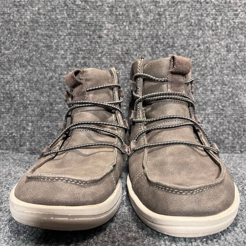 Hey Dude Eloise Coffee Brown Recycled Leather Chukka Ankle Hi Top Boots Women 8 - Picture 4 of 8